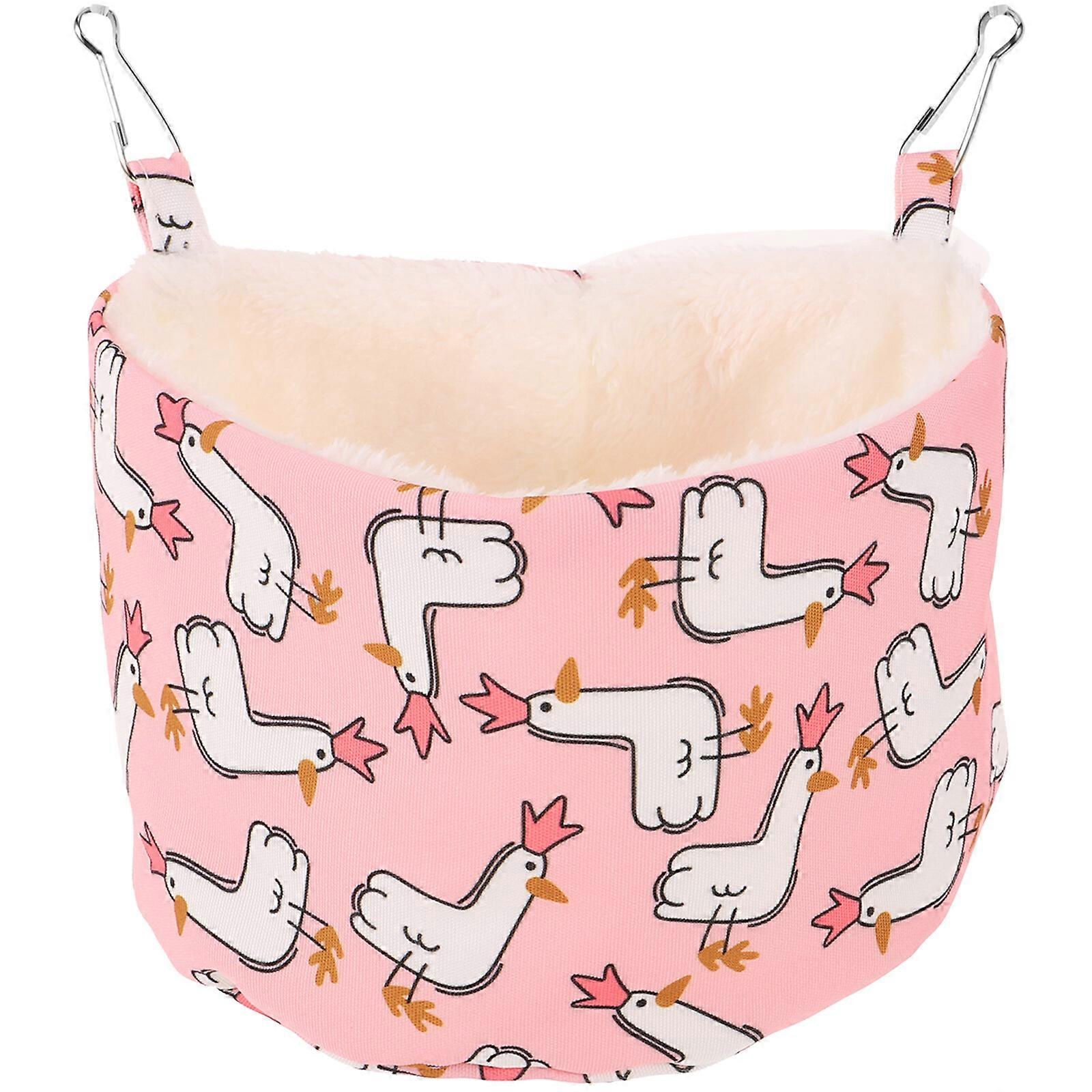 Hamster Hanging Sleeping Nest Bed Hamster Hideout Warm Hammock Small Animal Warm Bed