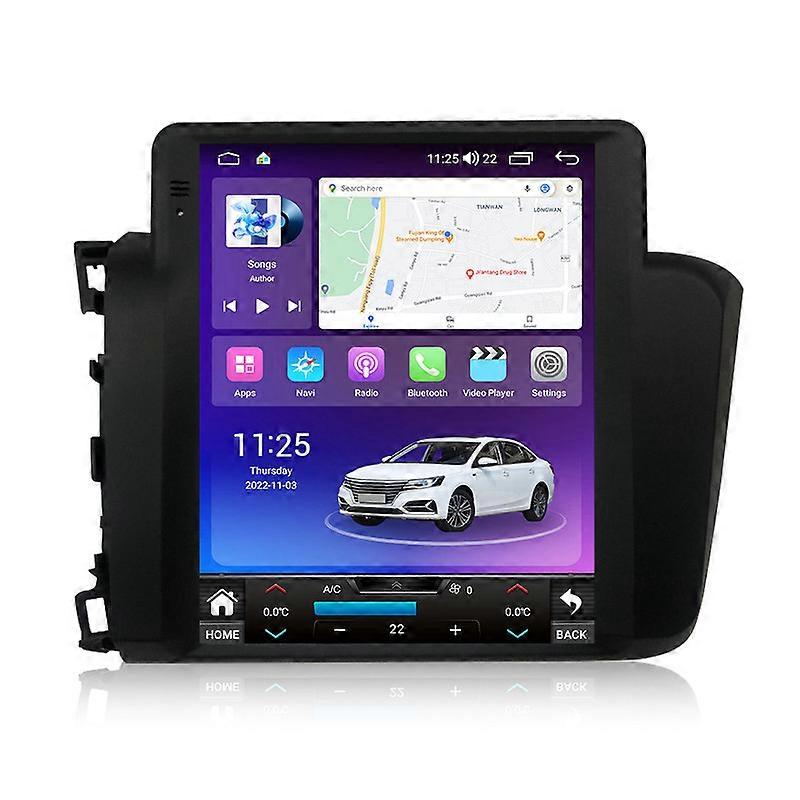 עבור הונדה סיוויק 2011-2015 אנדרואיד רכב רדיו סטריאו 4g 8-core Carplay טסלה מסך ותיקי 9.7 נגן מולטימדיה