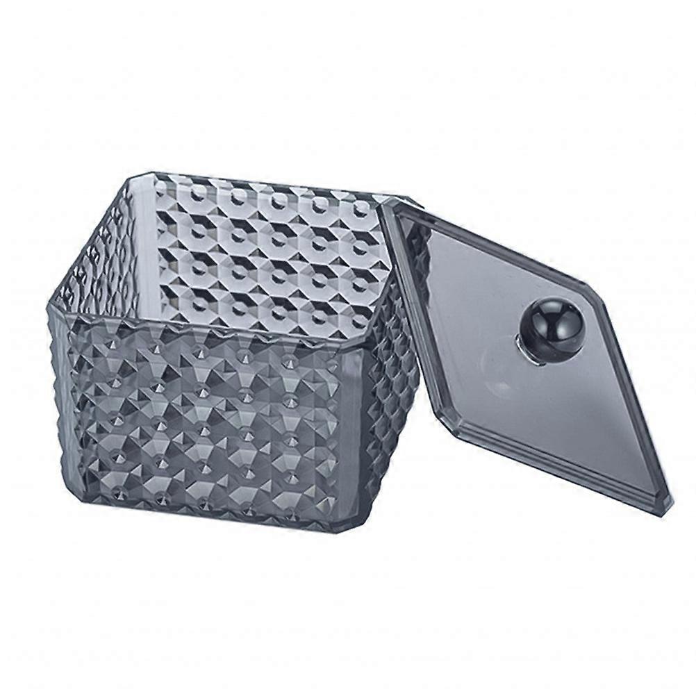 Cotton Swab Storage Box Practical Cotton Pad Holder Acrylic Storage Box with Lid