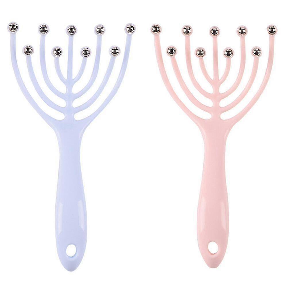 2pcs Muilti-function Scalp Massagers Octopus Head Massagers Stress Relief Tool