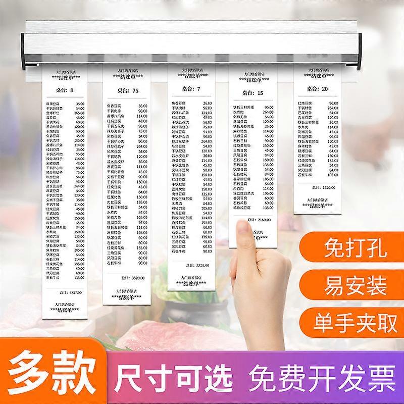 Ticket Rack Restaurant Order Holder Slide Check Rack Kitchen Ticket Holder Note Paper Holder