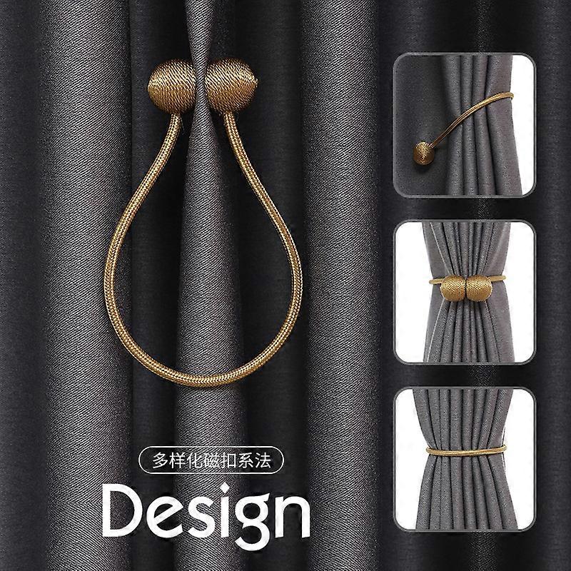 4 Pack Magnetic Curtain Tiebacks, Drape Tie Backs Decorative Holdbacks