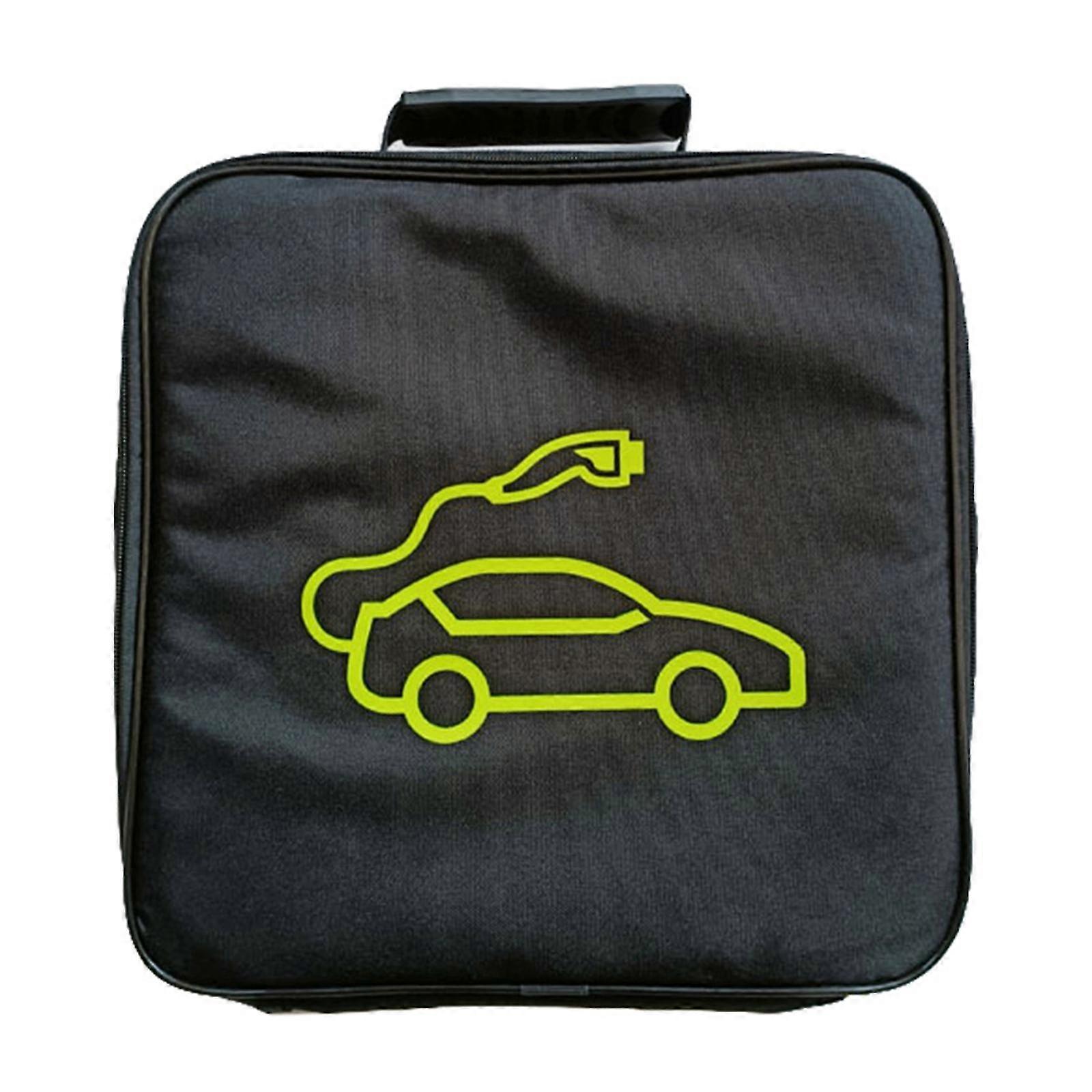 Cable Bag Jumper Cable Bag Durable Polyester Cable Bag Containers Black NEW