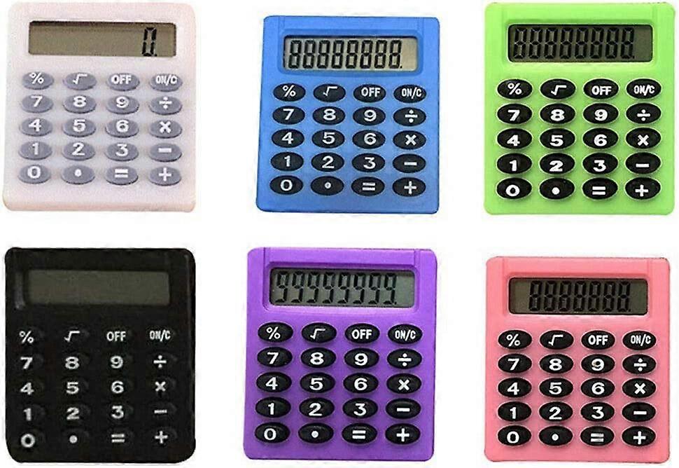 2023 - آلة حاسبة جيب صغير قابل للتعديل - مدرسة / أطفال / منزل / مكتب / ممرضات - شمسي / بطارية - أساسي بالكامل F