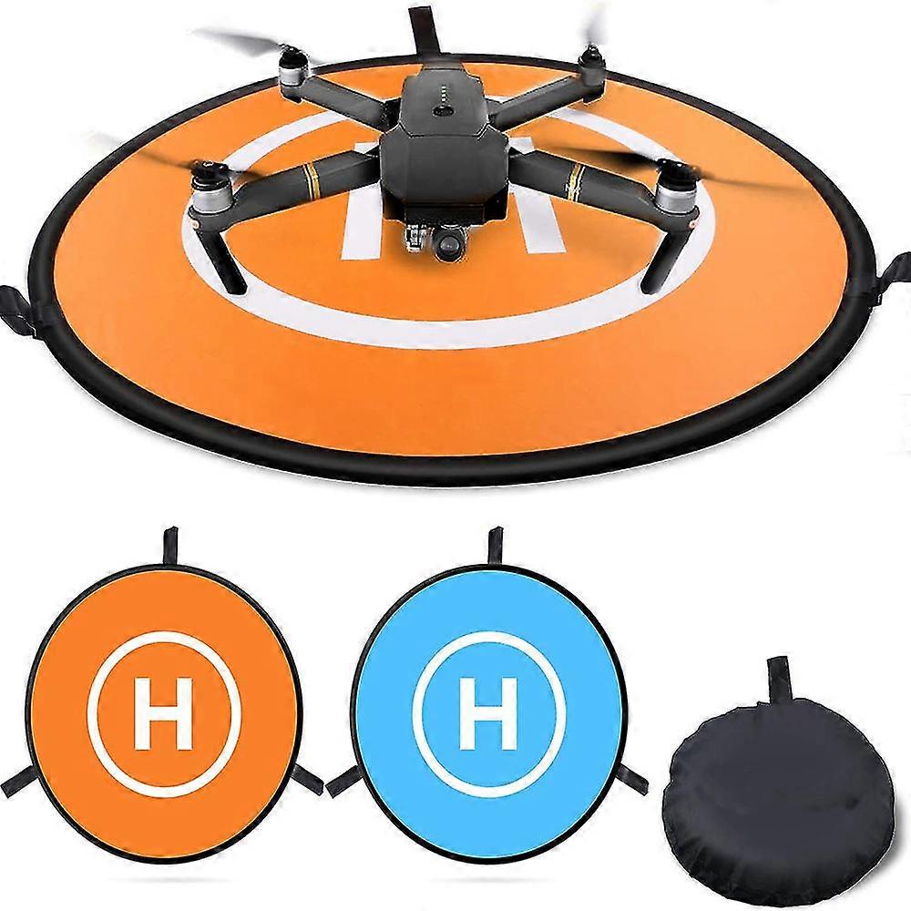 Drone Landing Pad, Universal Waterproof D 75cm/30'' Portable Foldable Landing Pads For Rc Drones Helicopter, Pvb Drones