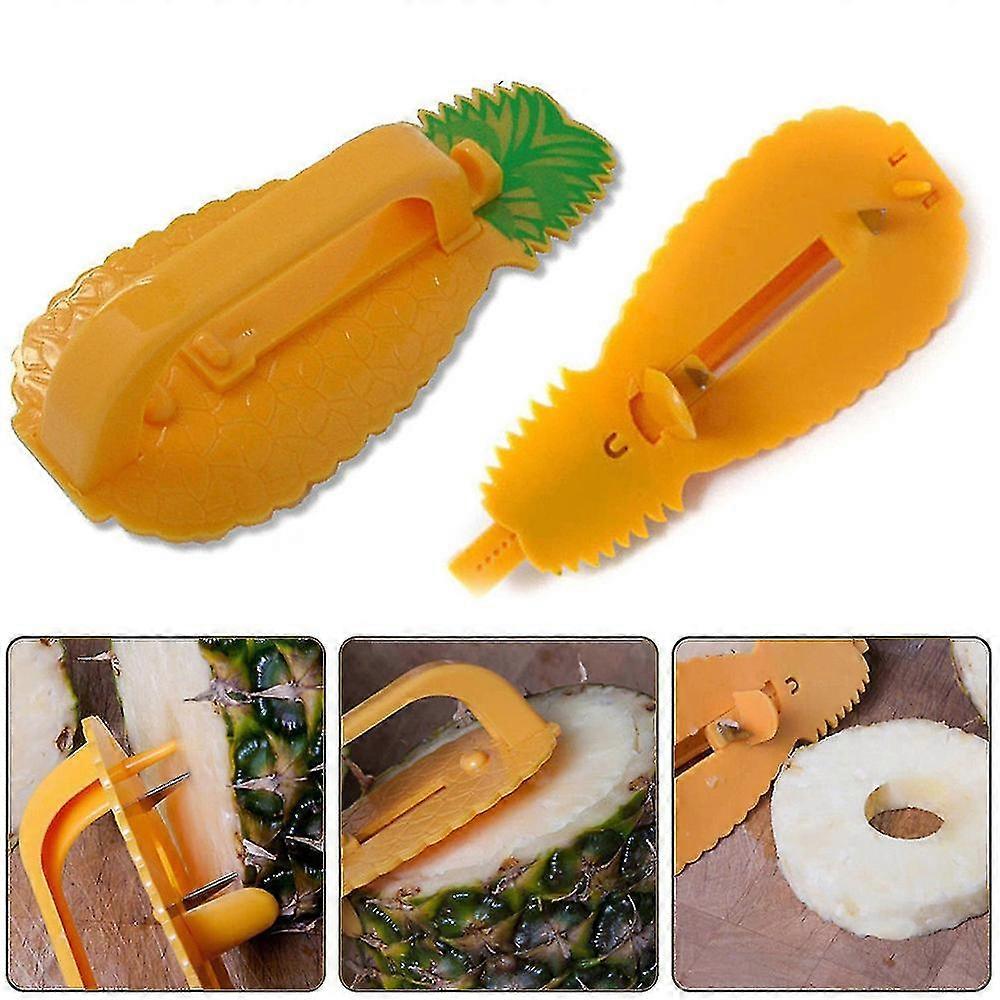 Multifunctional Pineapple Corer Slicer Core Puller Stainless Steel Pineapple Cutting Kitchen Tool