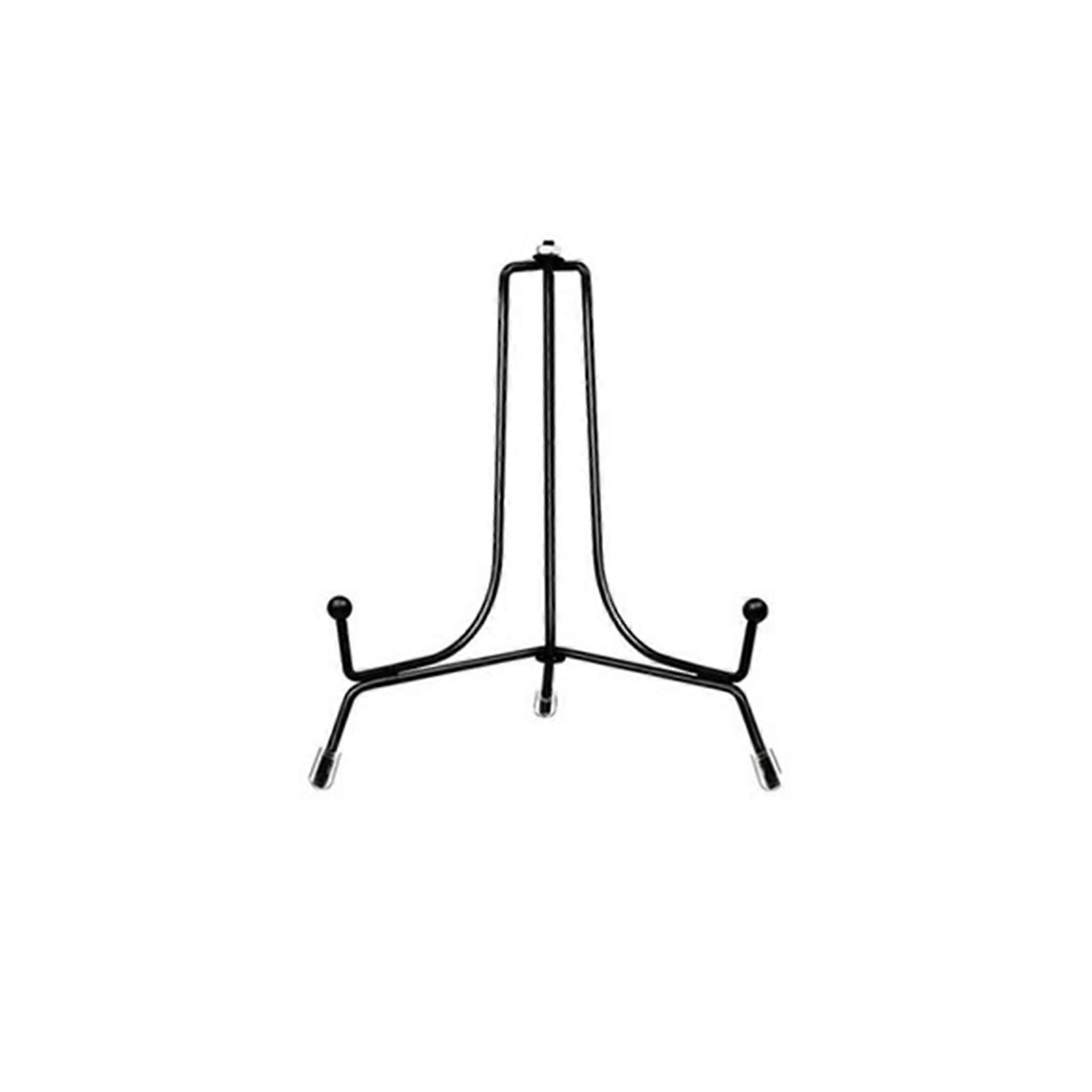 1/3Pcs Plate Stand Metal Picture Frame Holder High Stability Smooth Edge Rustproof Corrosion Resistant Table Top Art Display Stand