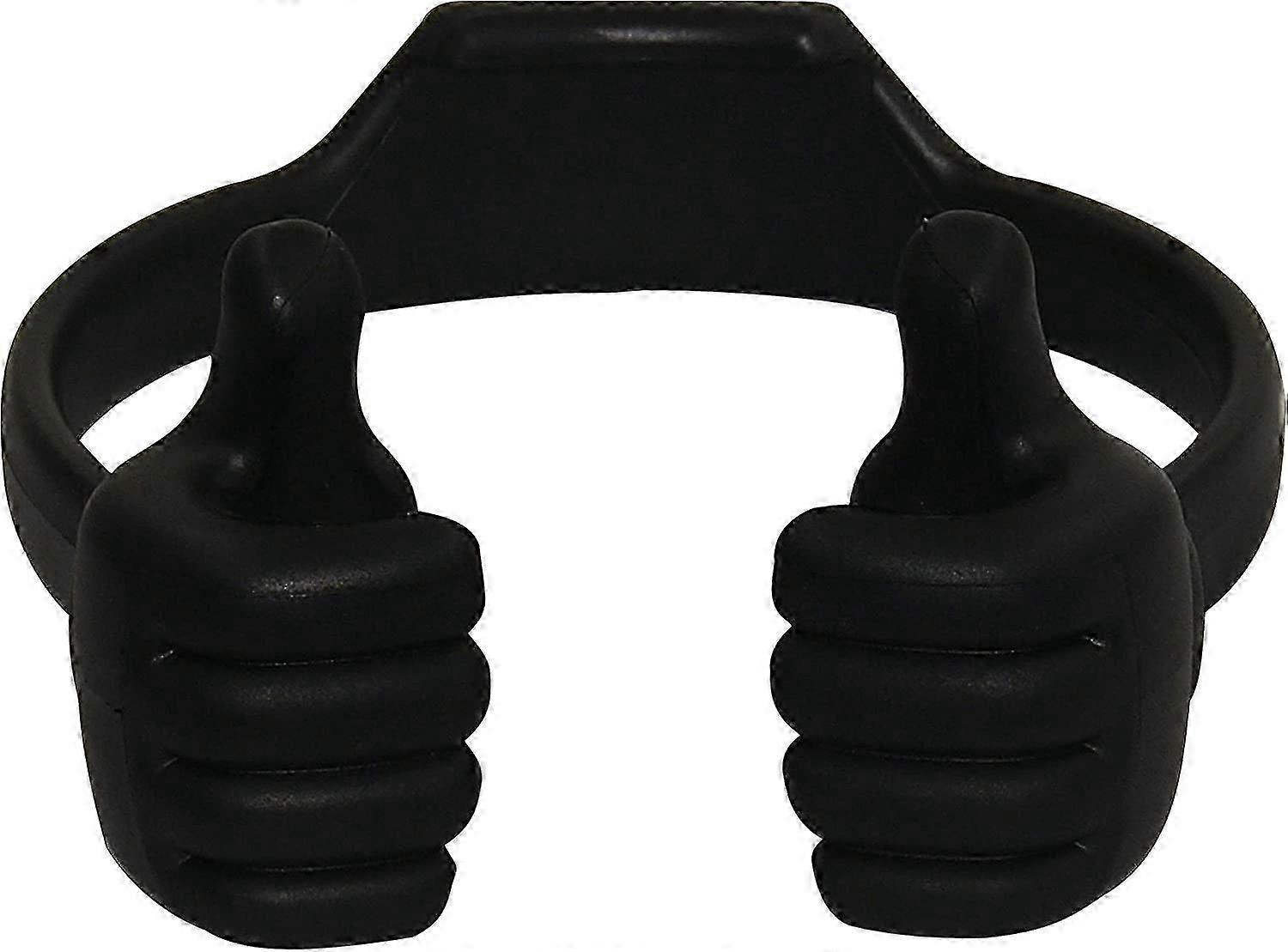Universal Flexible Thumb Smartphone Tablet Mount Holder - Negro