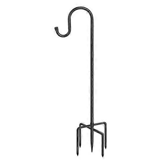 Flower Pot Holder Height Adjustable Rustproof Corrosion Resistant Bird Feeder Pole Solar Light Lantern Hanger Hook