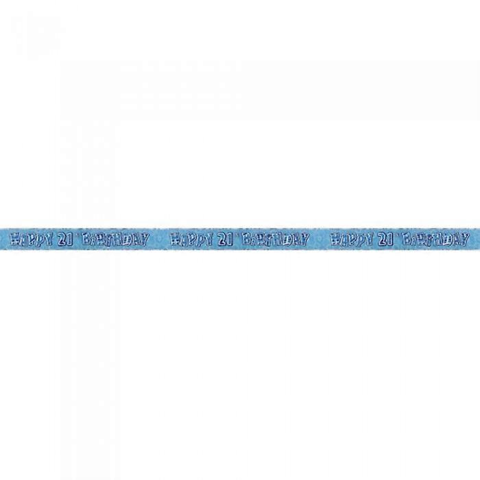 ユニークパーティーフォイル「グリッツ」21歳の誕生日バナー