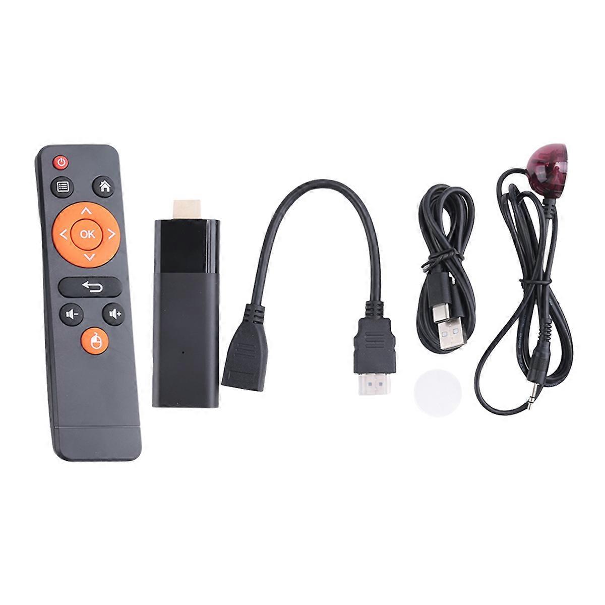 Smart TV Stick Android 10 Dual Wifi 4K HDR10 Q6 Mini TV Stick Smart TV Box Media Player PK DQ06 (B)