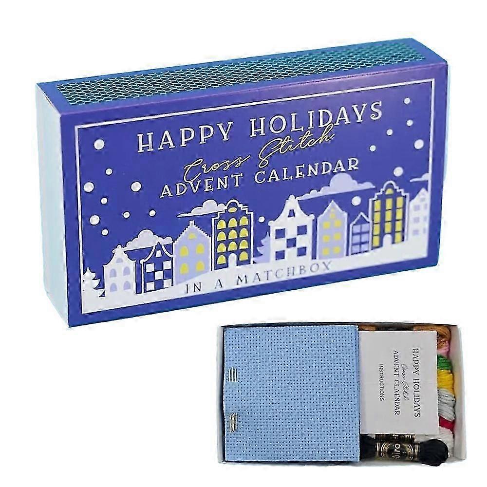 Truse de broderie Cross Stitch Calendar Advent 2024 Crăciun Numărătoare inversă Crăciun Cadou de Crăciun