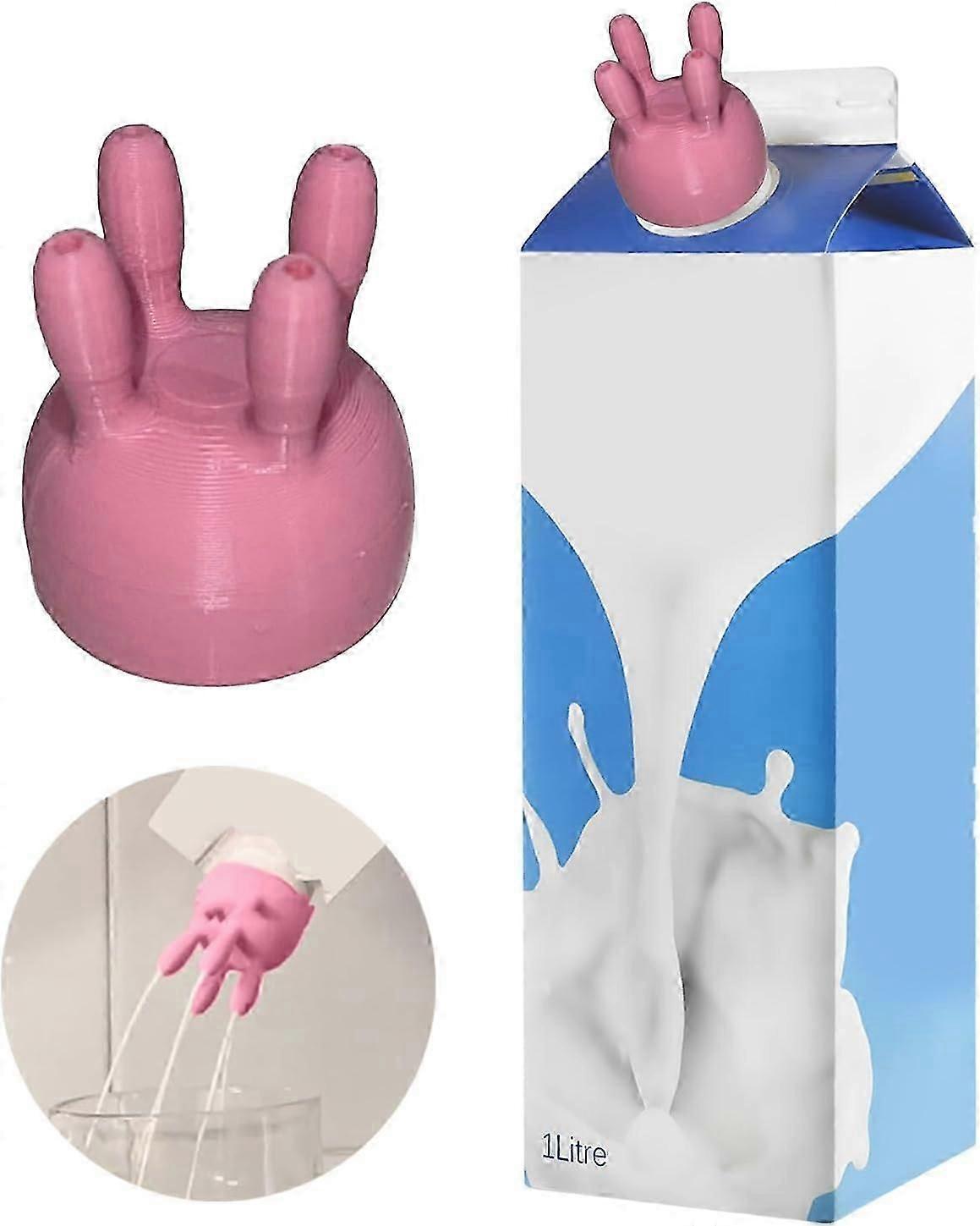 غطاء كرتون حليب الضرع البقري ، غطاء زجاجة الحليب المضحك ، محول الحليب المعبأ ، آلة الحلب ، غطاء زجاجة الحليب