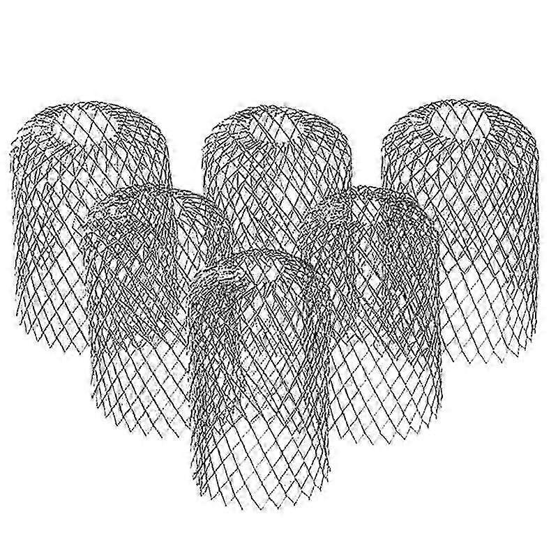 6 Pack Calha Downspout filtro filtro - 3 polegadas alumínio expansível - Stop Blockage Leaks