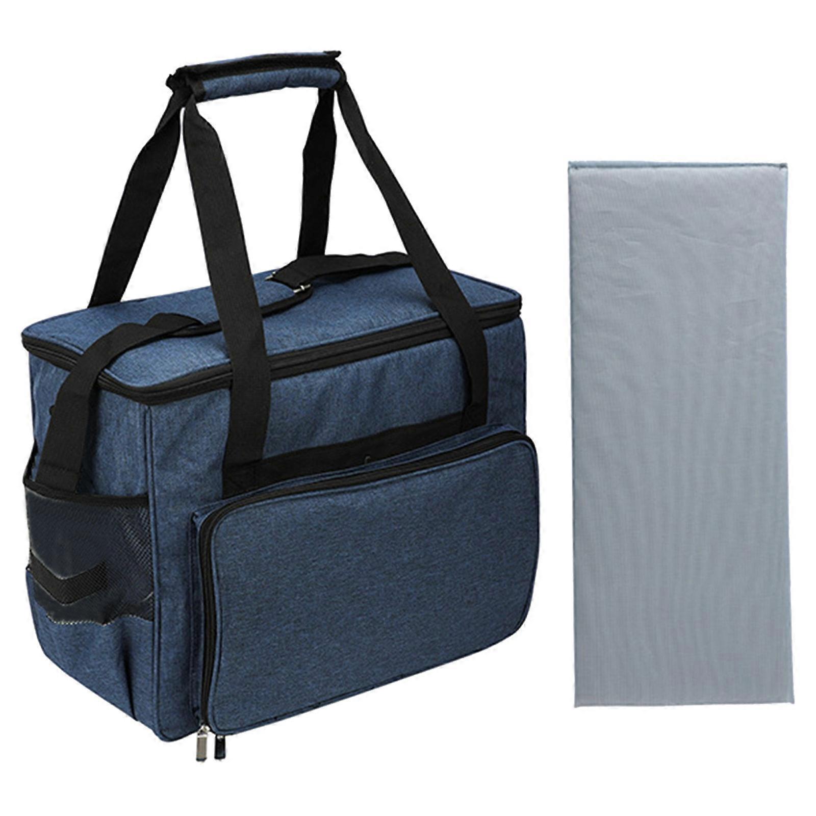 Sewing Machine Carrying Case with Removable Padding Pad, Travel Sewing Bag for Sewing Machine and Stitching Accessories  blue