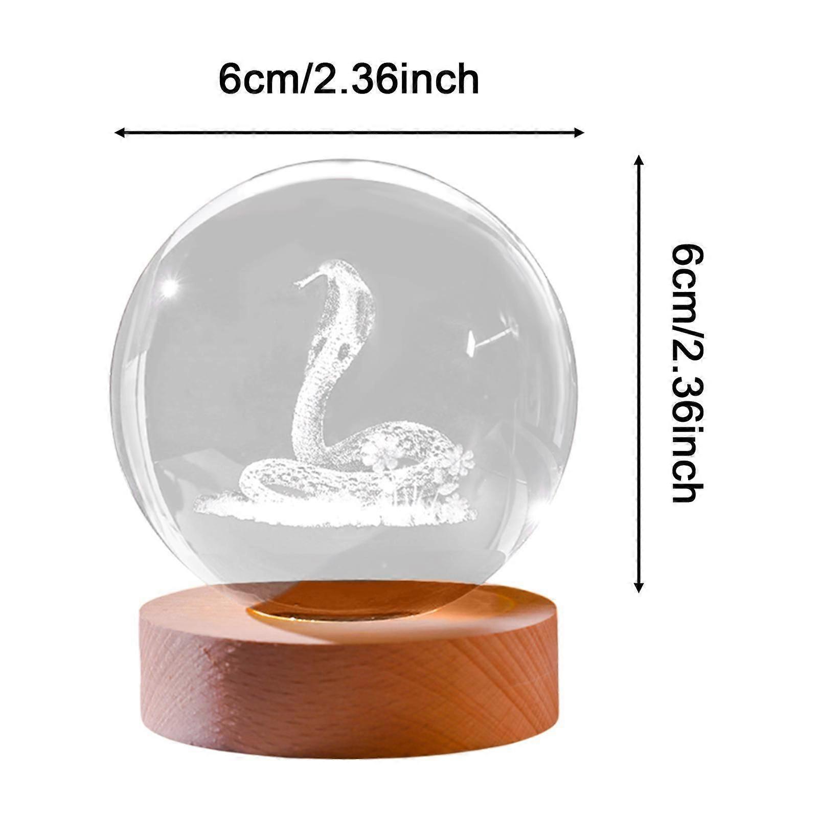 Crystal Sphere Decor Portable Multifunction LED Light Decor Birthday Present