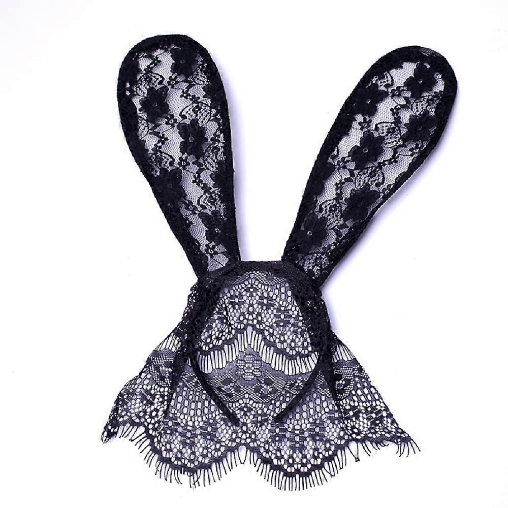Easter Lace Bunny Ears Headband for Kids and Adults, Soft Fabric, Floral Design, Perfect for Parties and Parades