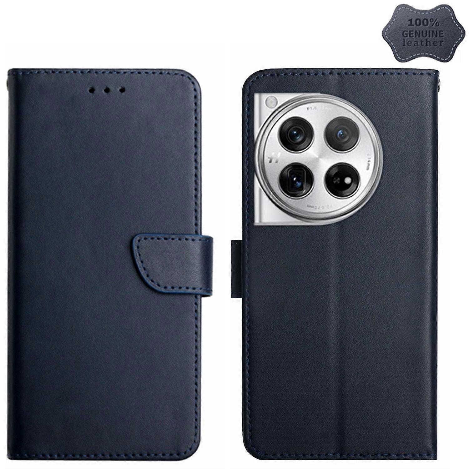 Leather Fingerprint-proof Flip Phone Case