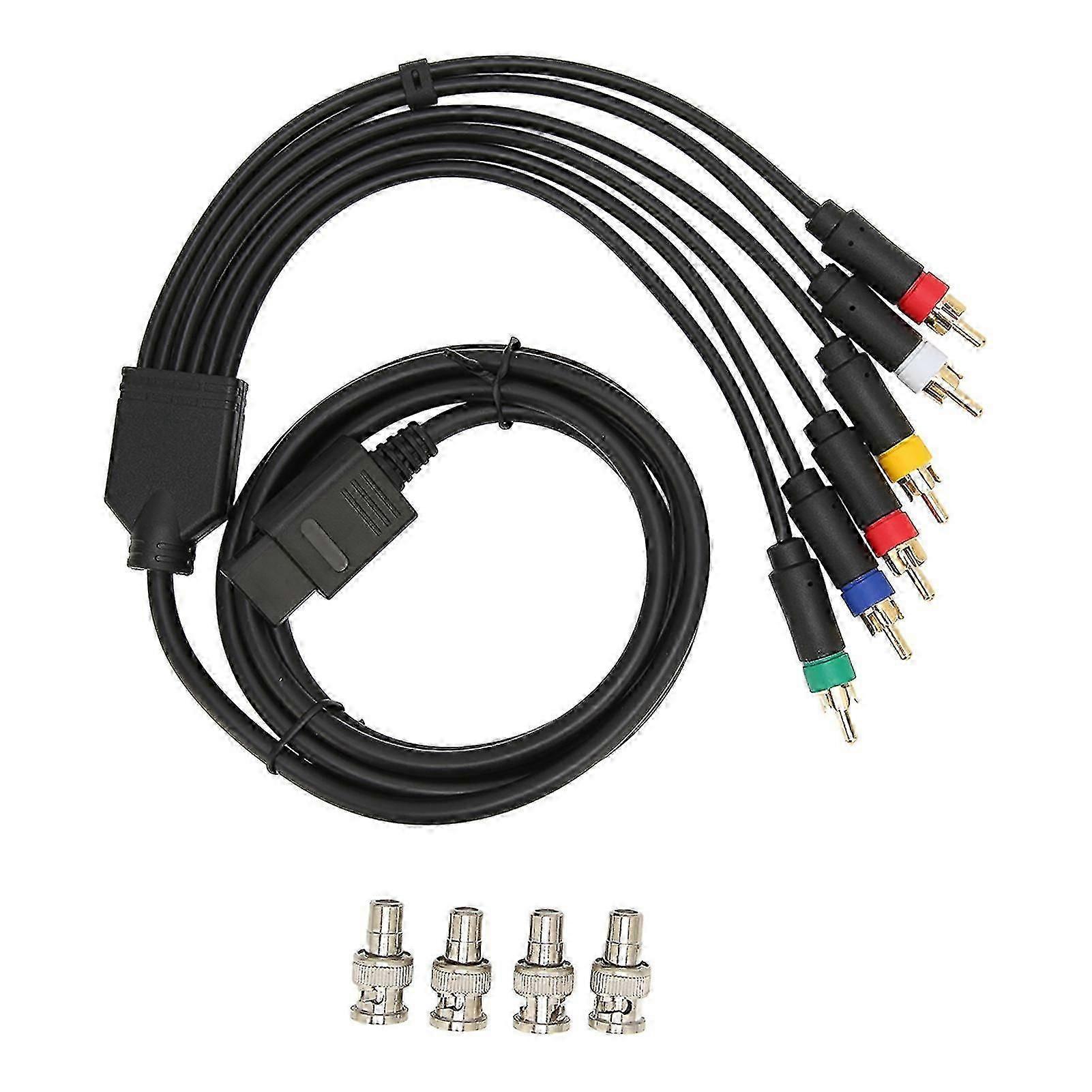 Rgb Rgbs Multifunctional Composite Cable Cord High Flexibility Soft Stable Component Av Cable With 4 Bnc Heads-ym