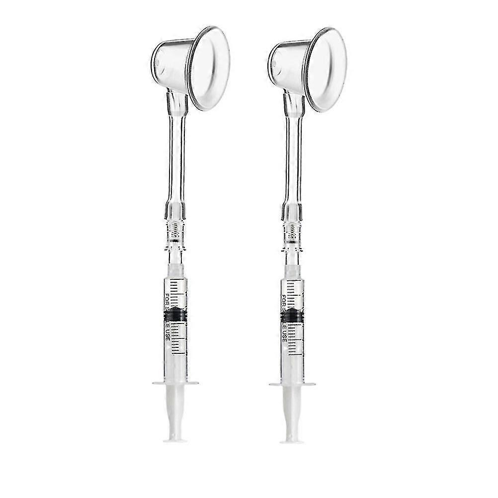 2pcs Aspirator Corrector Retraction Corrector Pullers For Flat And Inverted Nipples(white)