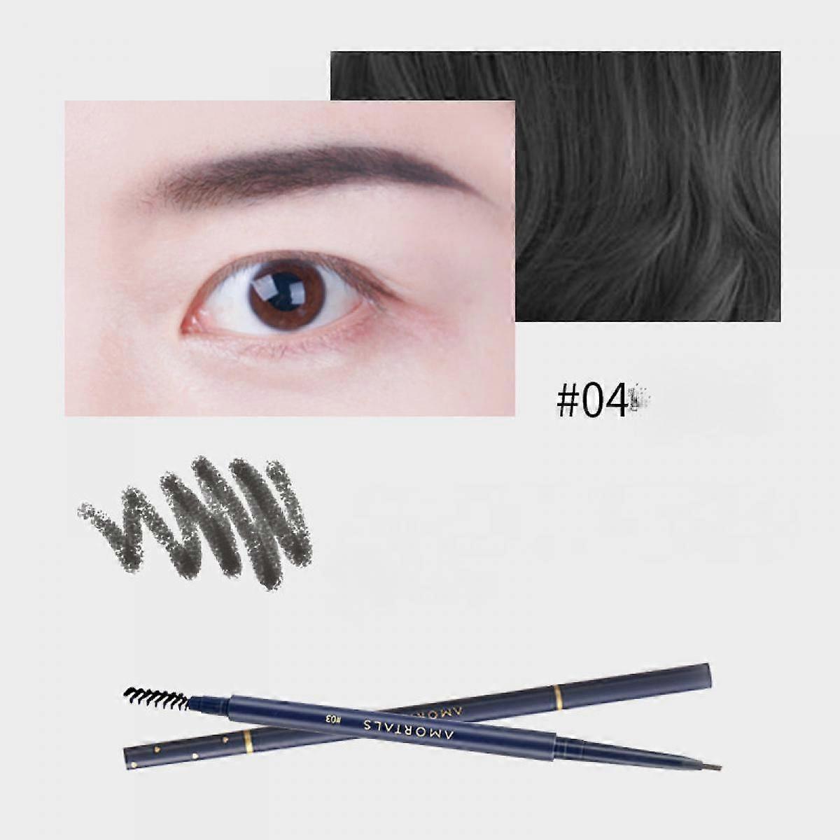 Makeup Brow Stylist Definer Waterproof Eyebrow Pencil, Ultra-Fine Mechanical Pencil, Draws Tiny Brow Hairs and Fills in Sparse