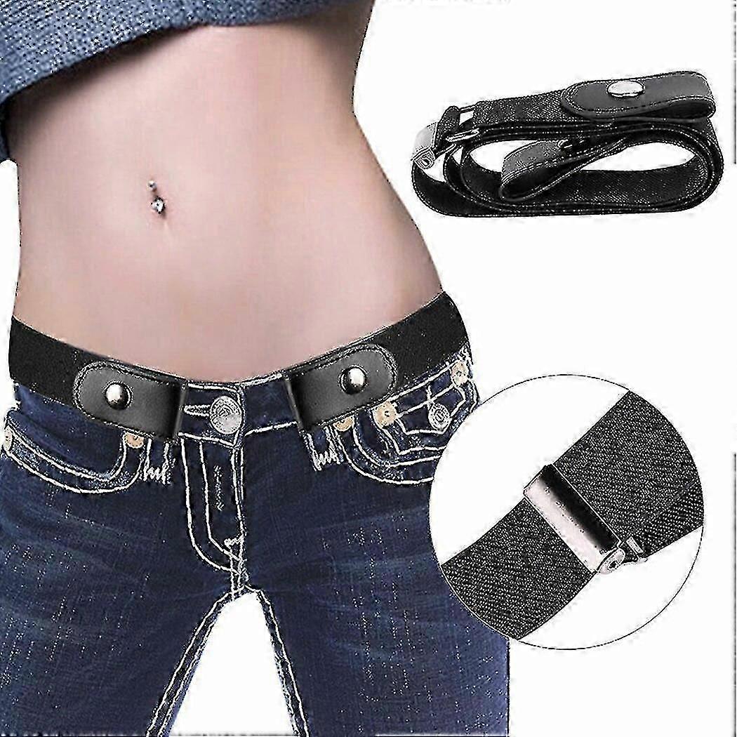 Sem cintos de estiramento de fivela sem fivela cintos de cintura elástica invisível para calças jeans sem alare incômodo