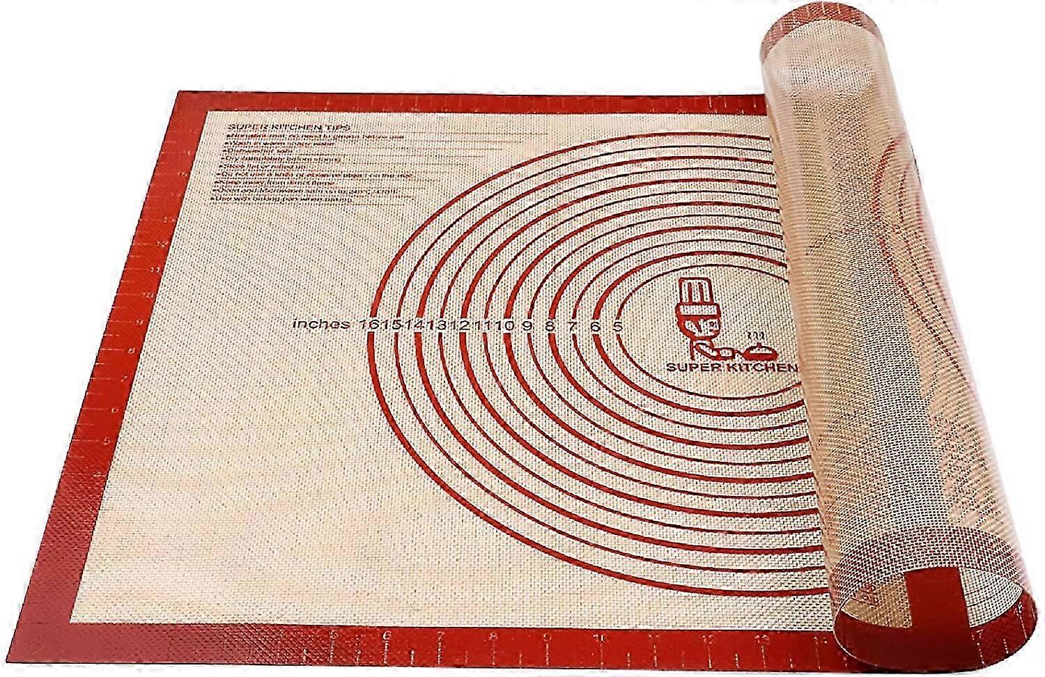 Non-slip Silicone Pastry Mat Extra Large with Measurements 28'By 20' for Silicone Baking Mat, Counter Mat, Dough Rolling Mat