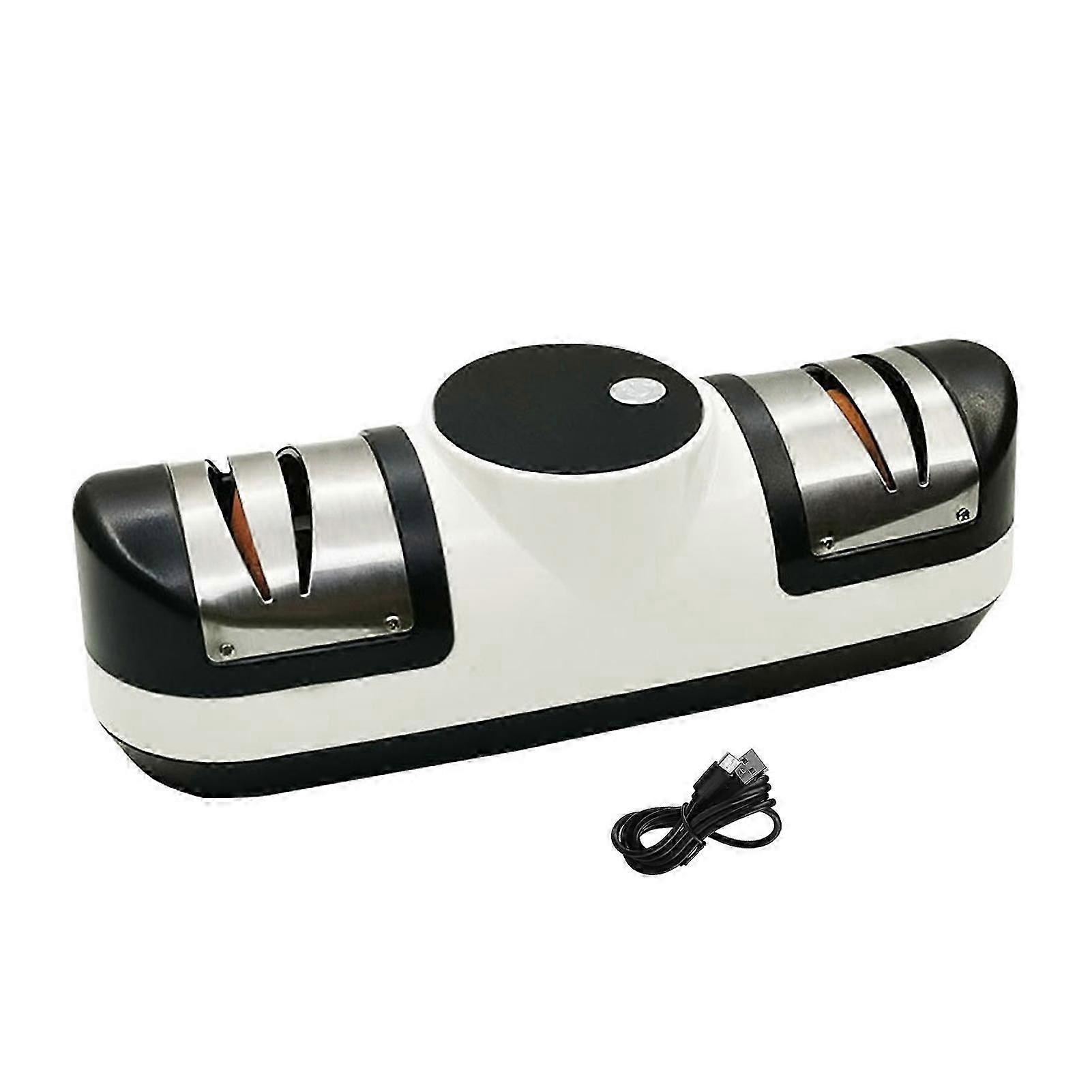 Electric Cutter Sharpener with 3 Speed Settings Rechargeable Cutter Sharpener LED Display Cordless Blade Sharpening