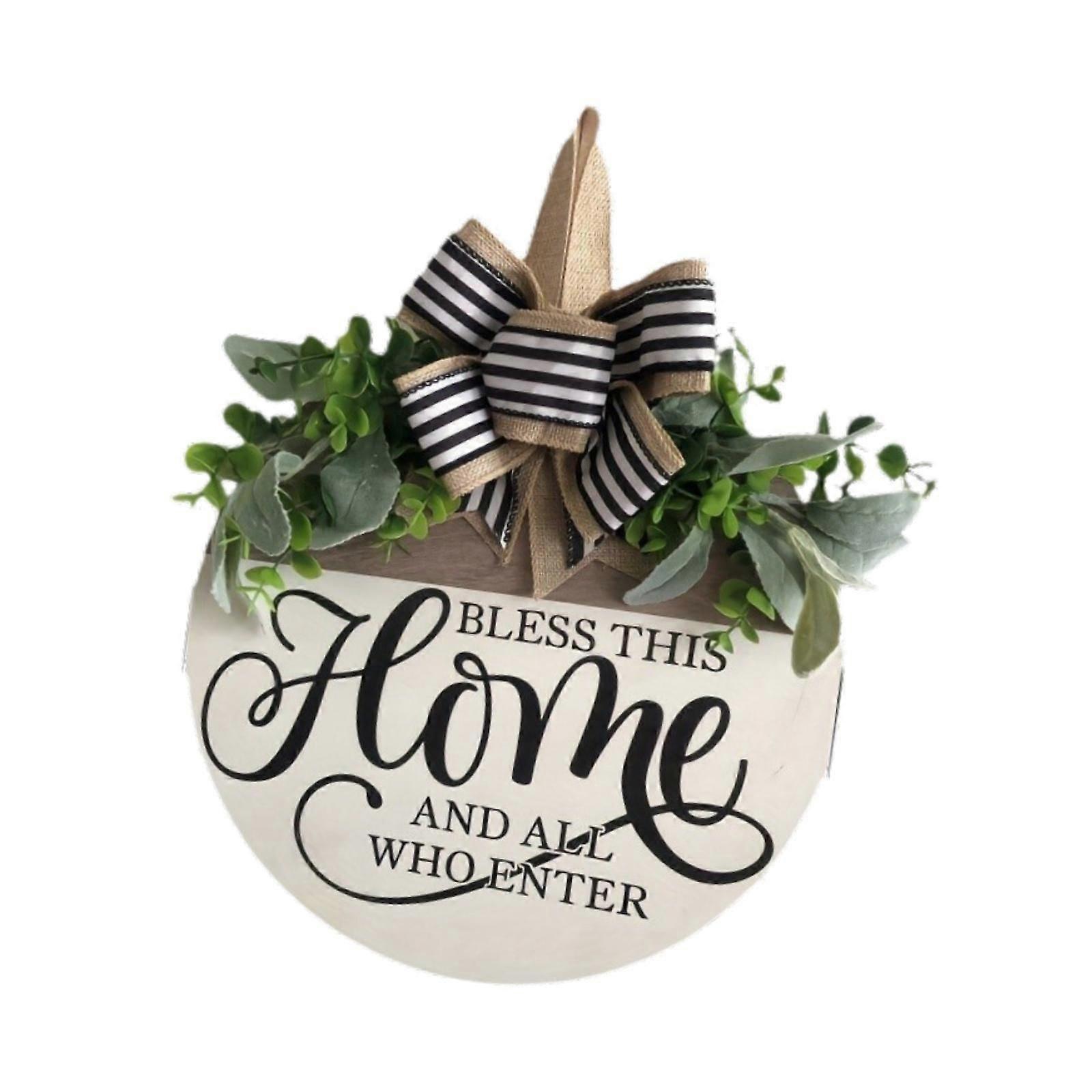 정문 환영 사인 벽 예술 30cm 실내 파티 Farmhuose용 나무 사인