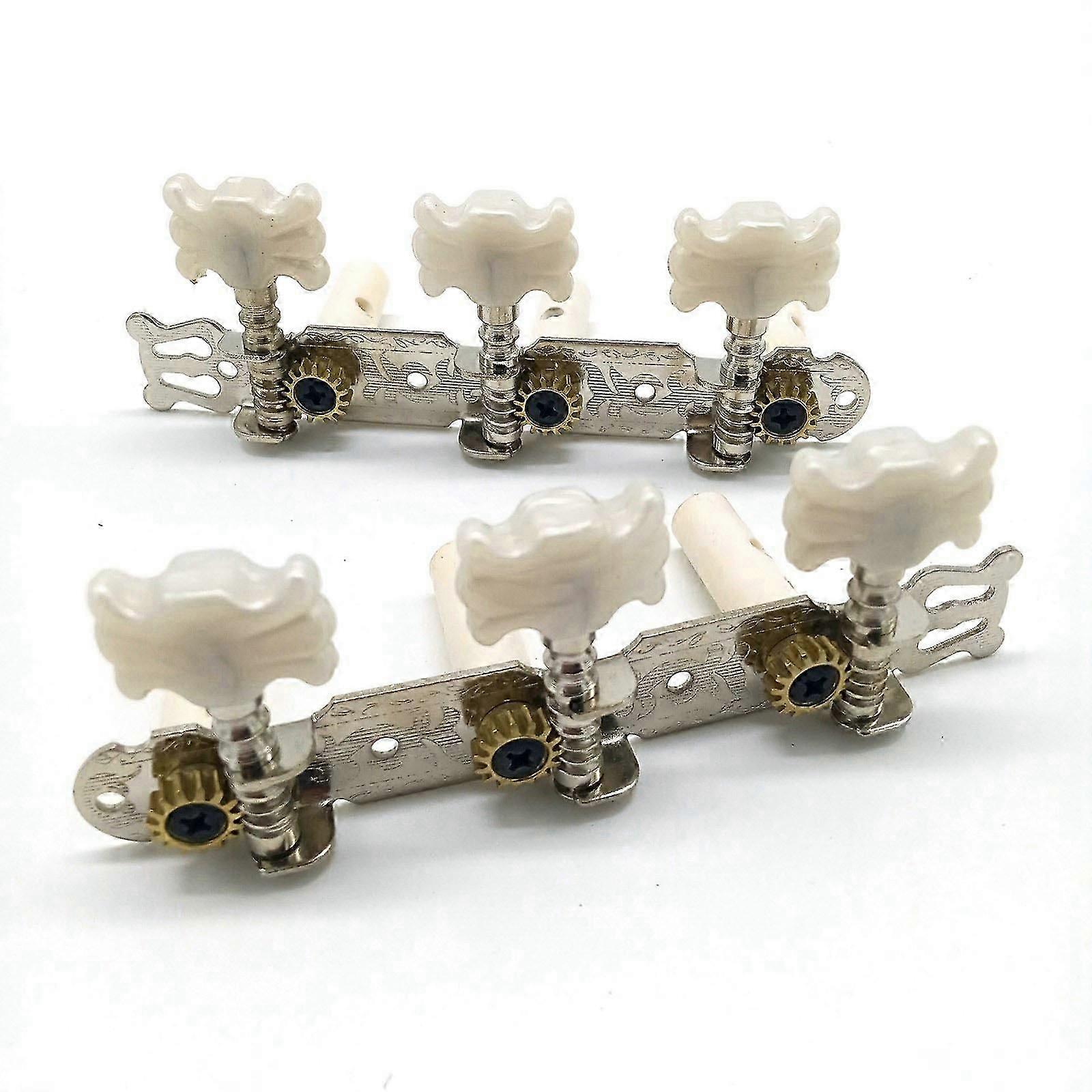 One pair Guitar Tuning Pegs Machine Tuners White Machine Head for Classic Guitar Guitar Part Accessories js