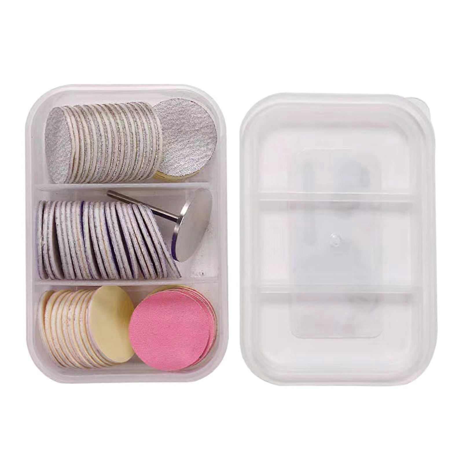 Sandpaper Discs with Metal Nail Bit Pedicure Sanding Disc Practical Replaceable Sanding Disc Pads for Electric Foot File
