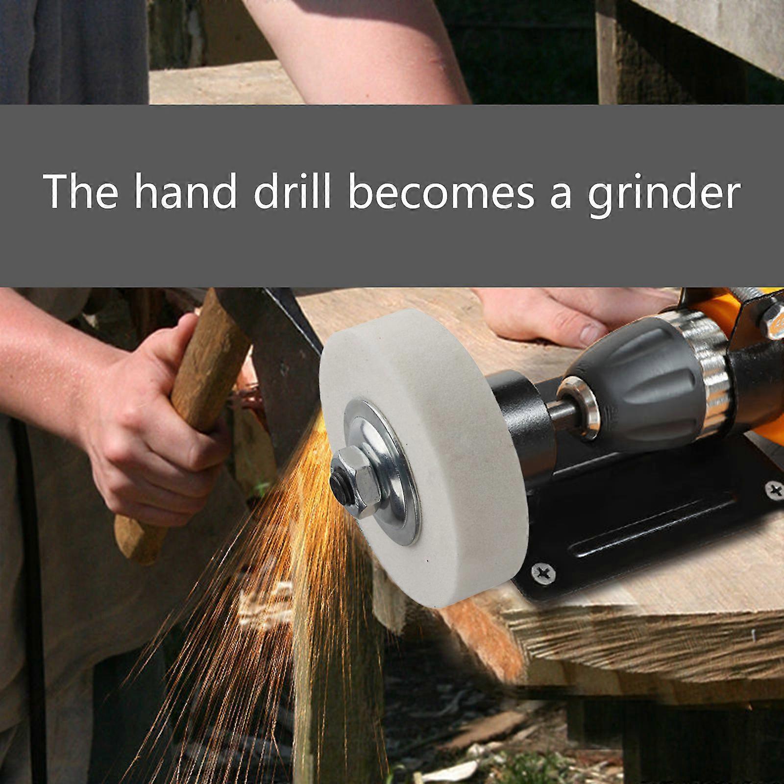 Multifunctional Drill to Grinder Converter Attachment Fit for Efficient Metal Sharpening and Polishing Powerful Grinding White