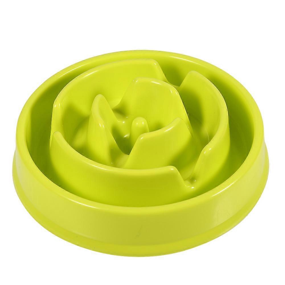 Blossom Shape Puppy Slow Feeder Bowl, Non-Slip Pet Eating Dish, Durable Plastic, 12-Inch, Ideal for Small Dogs