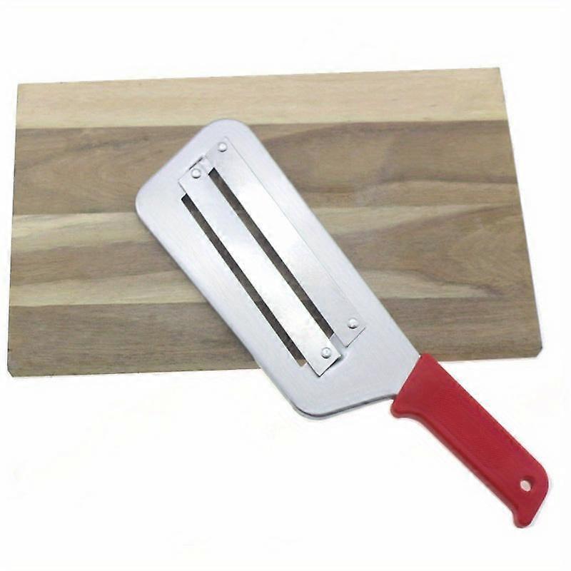 1pc Efficient Stainless Steel Double-Blade Vegetable Cutter, Salad Shredder, Kitchen Grater, Fruit Slicer, and Cabbage Shredder