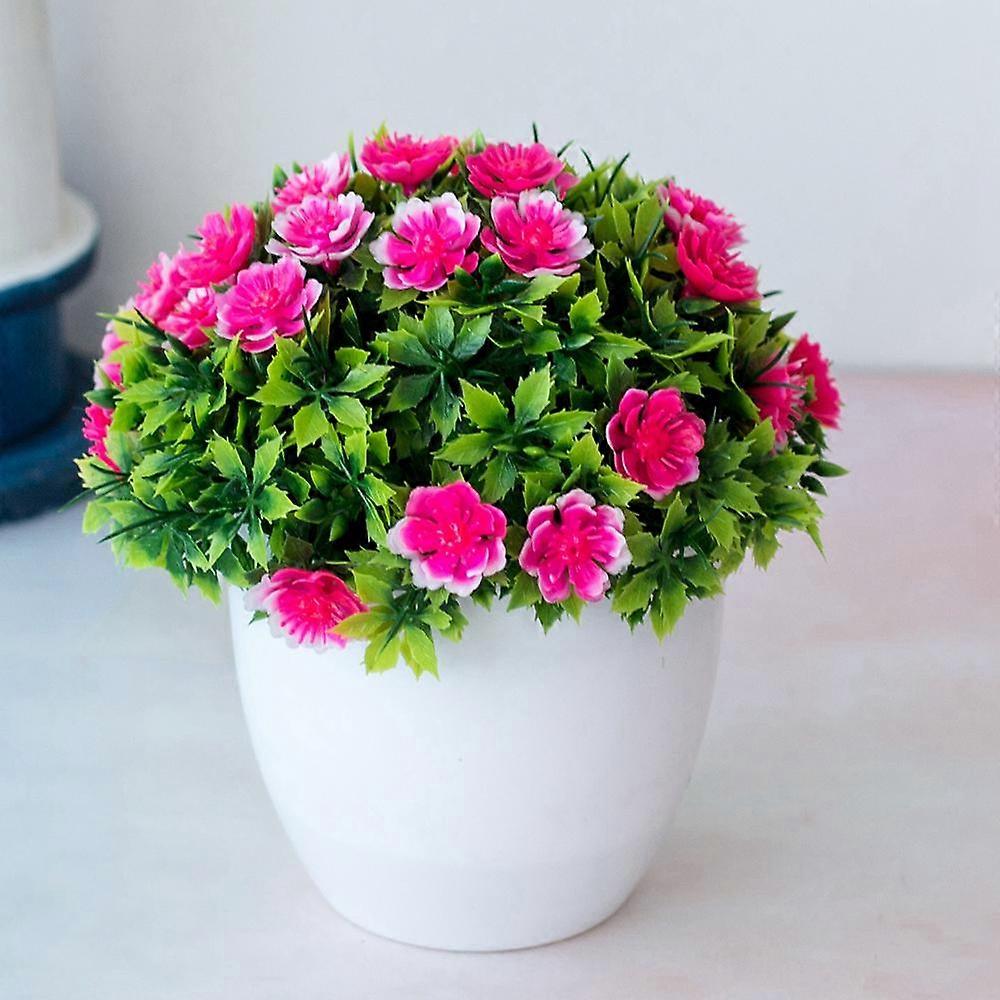 Fake Artificial Ball Plants Office Home Outdoor Indoor Decor In Retro Pot Garden