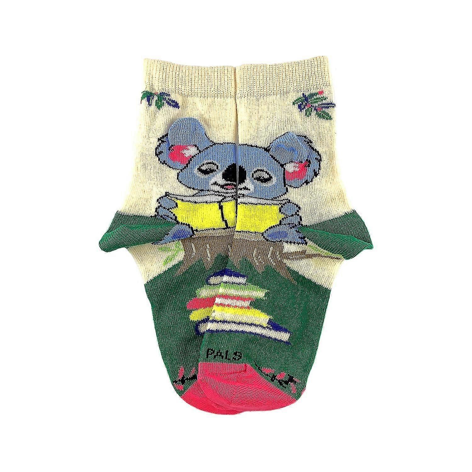 Koala Reading a Book Socks from the (Ages 3-7)