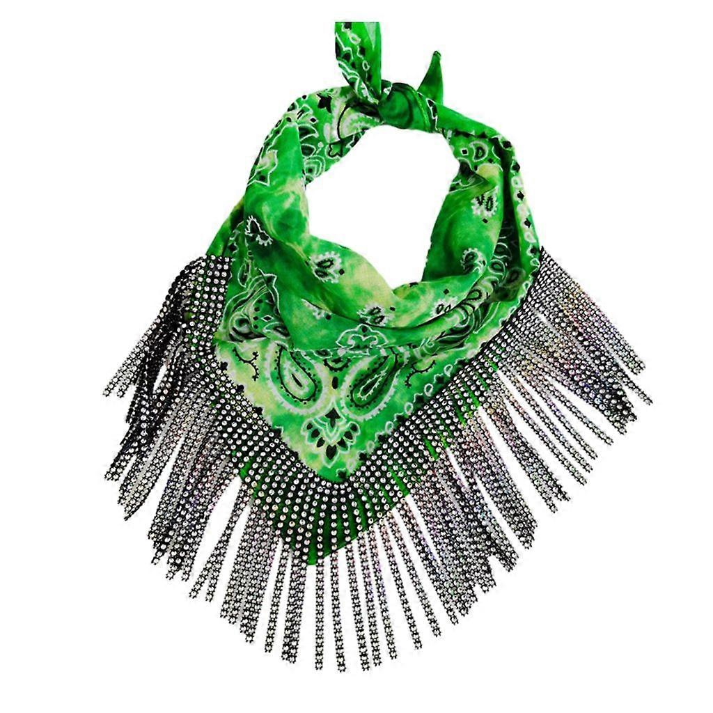 Lightweight Hiphop Square Kerchief Punk Girls Taking Photo Adjustable Scarf