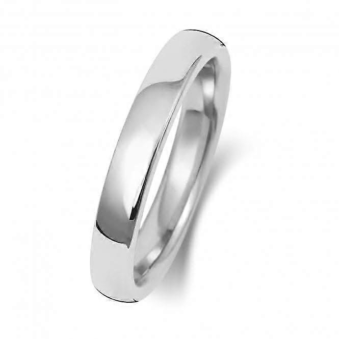 Wedding Band Platinum Soft Court 3mm-1.4 Wedding Ring WP133M