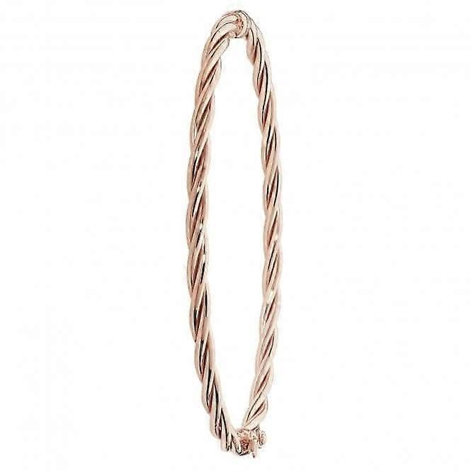 9ct Rose Gold Ladies Hinged Bangle BN381R