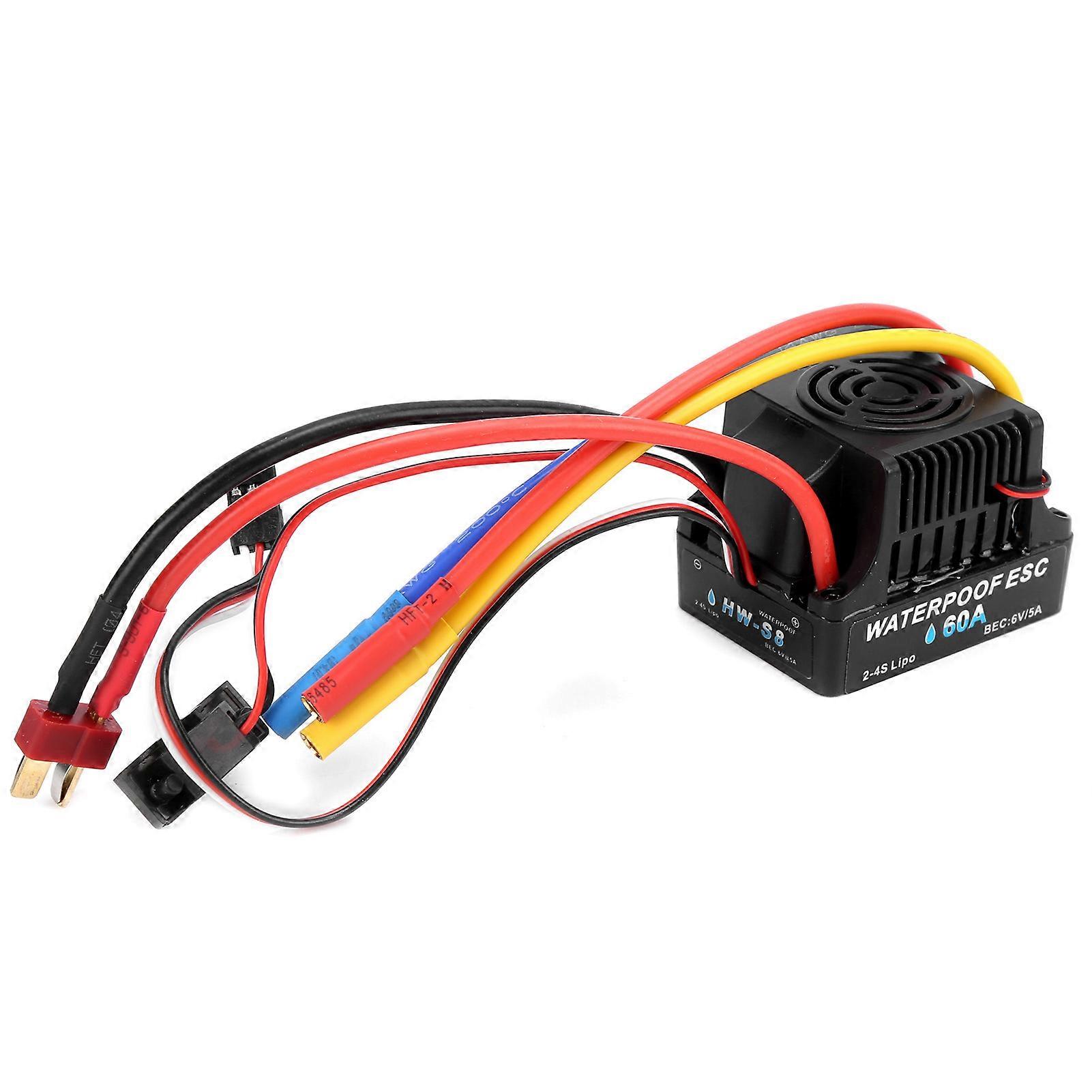 RC 60A Brushless Electronic Speed Controller ESC for 1/8 1/10 Remote Control Car