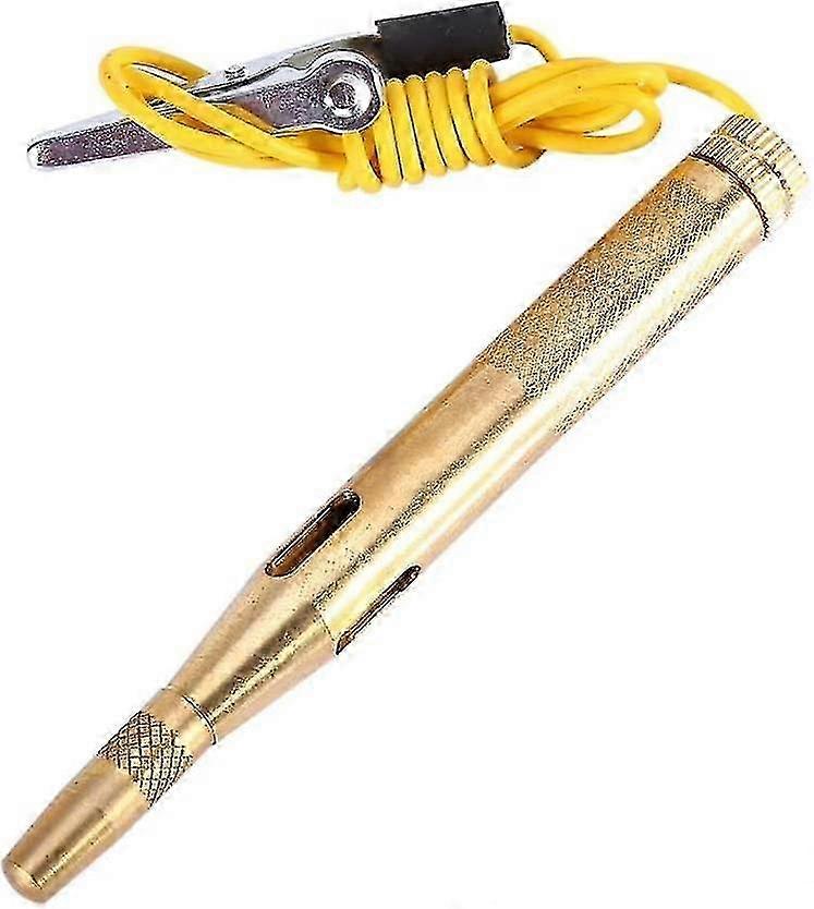 Car Voltage Circuit Tester with Gold Cable & Clip Continuity Probe for European Market (1pc)