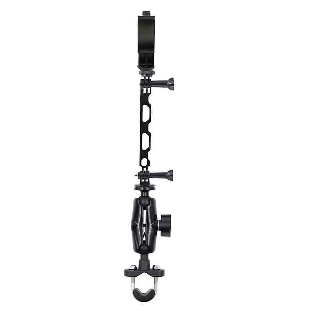 Adjustable Metal Bracket Motorcycle Camera Monopod Holder Invisible Selfie Stick Rear View Mirror Bracket