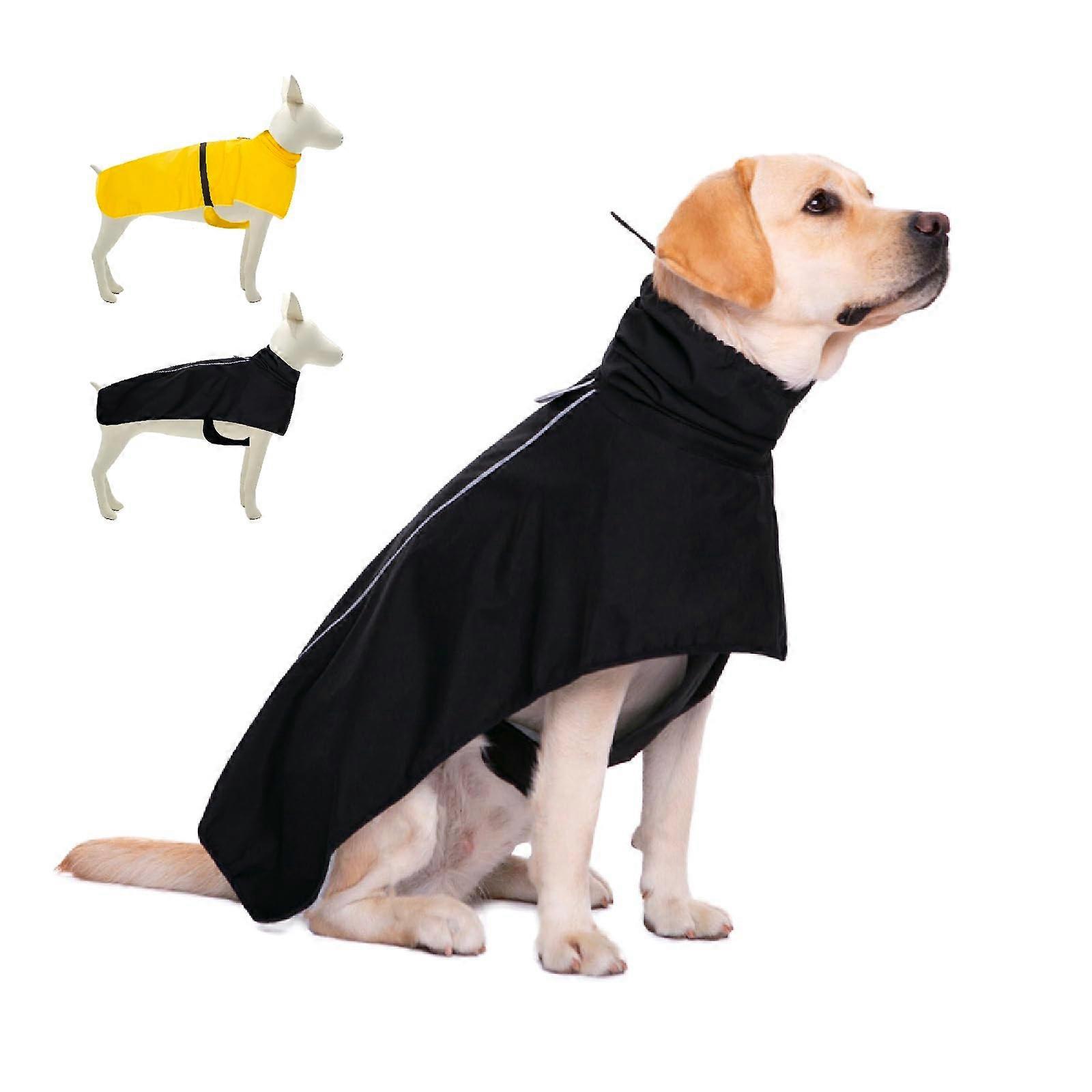 Dog Raincoat Adjustable Dog Rain Jacket, Clear Hooded Double Layer, Waterproof Windproof Poncho Rain Coat (Sizes S/M/L)