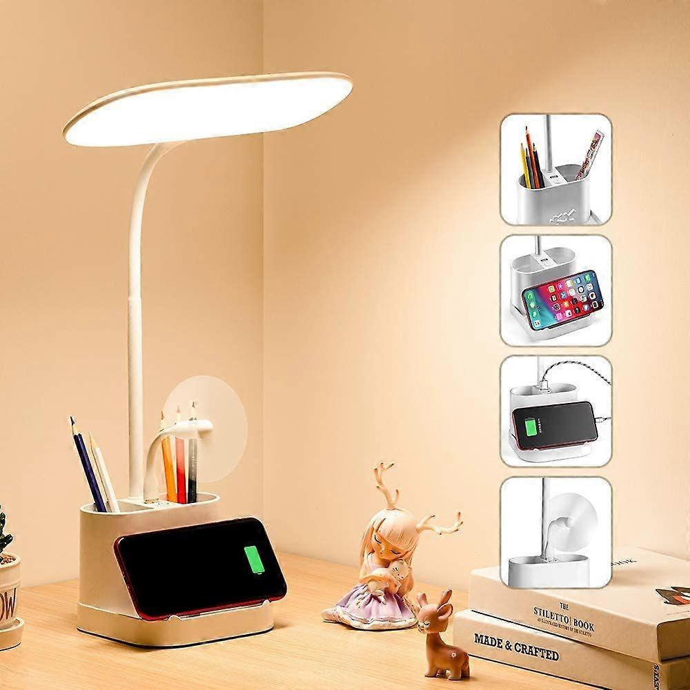 Wireless Touch LED Desk Lamp - Foldable USB Charging - 3 Color Modes - Includes 1 Piece