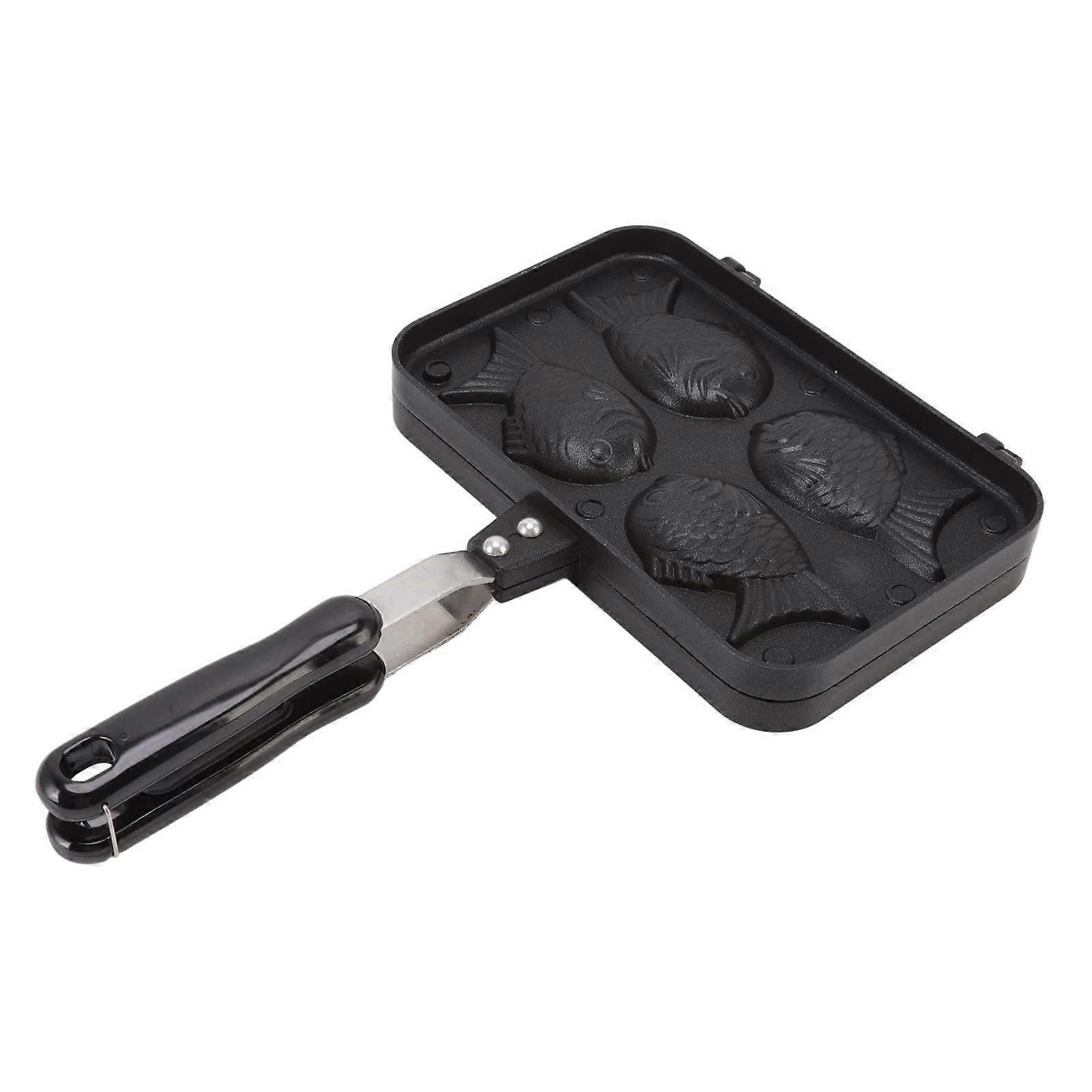 Takoyaki Pan Taiyaki Pan Fish Waffle Maker Double Waffle Pan Japanese Fish Shaped Pancake Pan Waffle Molds