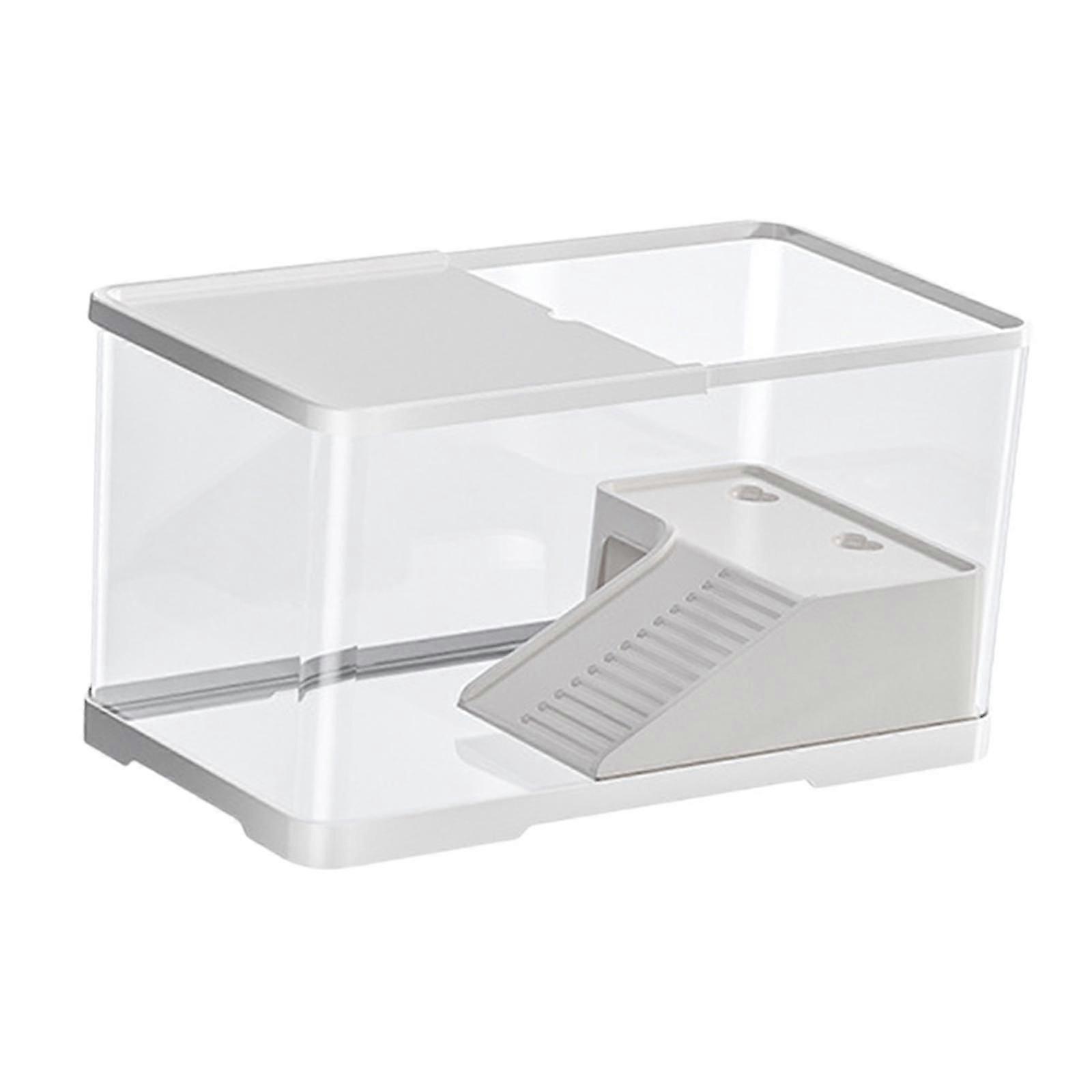 Turtle Tank Indoor Decor Resting Hideout Breeding Feeding Box Turtle Habitat S