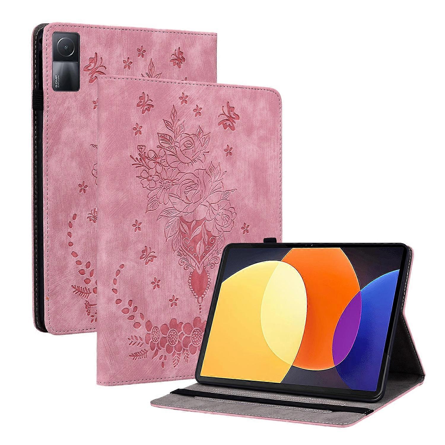 Butterfly Rose Ανάγλυφη Δερμάτινη Θήκη Tablet
