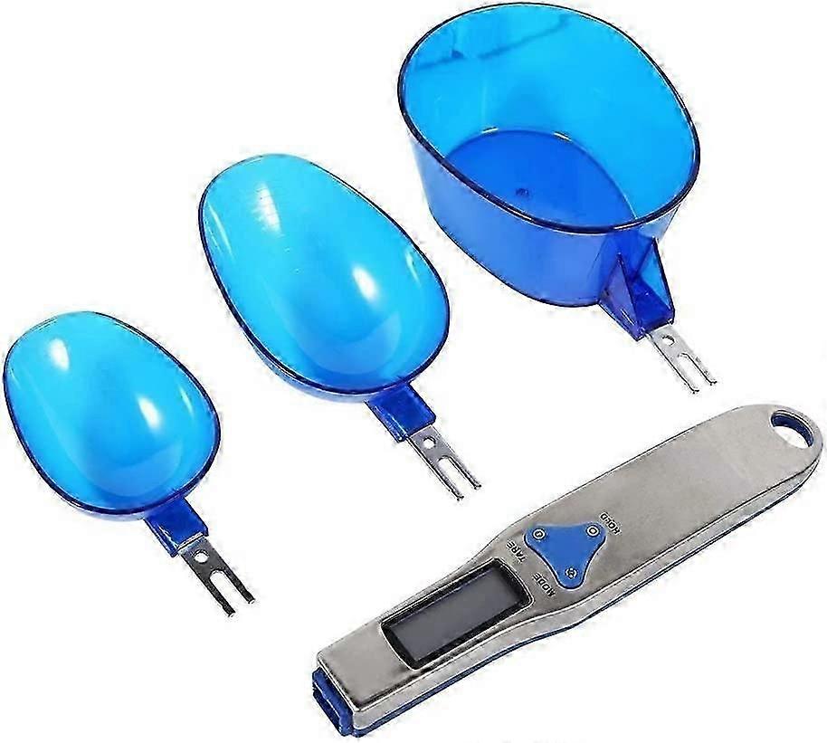 Electronic Measuring Spoon Kitchen Precision 0.1-500g LCD Digital Display 3 Replaceable Spoons