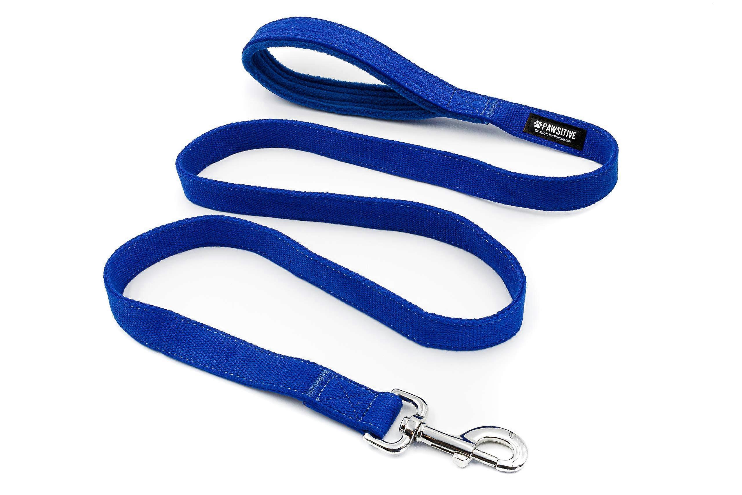 Hemp Leash We Donate a Leash to a Dog Rescue for Every Leash Sold, 5ft Long Blue