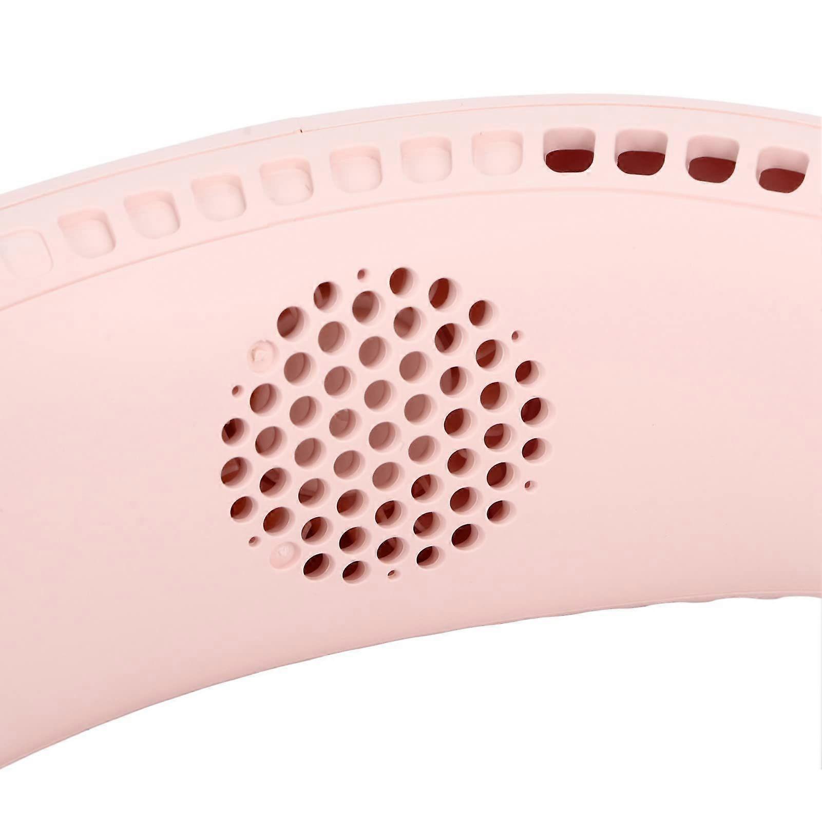 Ventilatore portatile da collo per ufficio e viaggi (rosa)